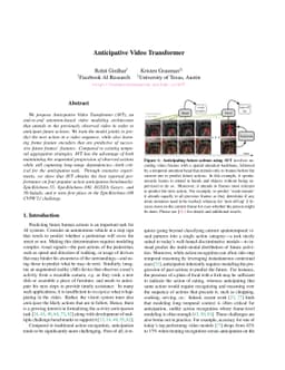 Anticipative Video Transformer