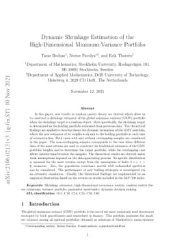 Dynamic Shrinkage Estimation of the High-Dimensional Minimum-Variance
  Portfolio