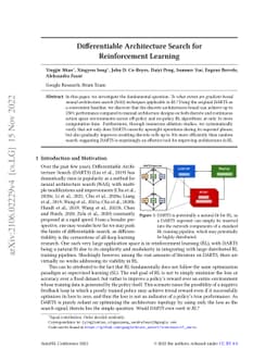 Differentiable Architecture Search for Reinforcement Learning