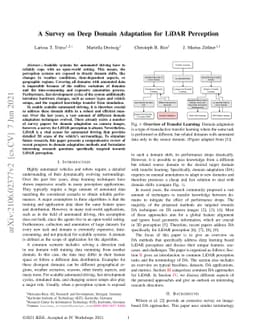 A Survey on Deep Domain Adaptation for LiDAR Perception