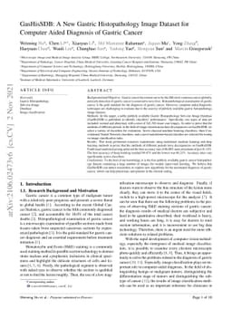 GasHisSDB: A New Gastric Histopathology Image Dataset for Computer Aided
  Diagnosis of Gastric Cancer
