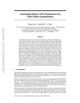 Associating Objects with Transformers for Video Object Segmentation