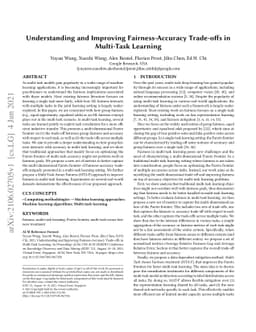 Understanding and Improving Fairness-Accuracy Trade-offs in Multi-Task
  Learning