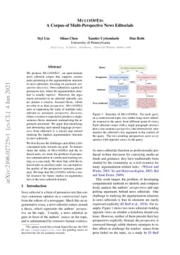 MultiOpEd: A Corpus of Multi-Perspective News Editorials