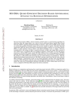 BO-DBA: Query-Efficient Decision-Based Adversarial Attacks via Bayesian
  Optimization
