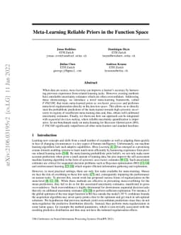 Meta-Learning Reliable Priors in the Function Space