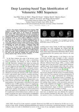 Deep Learning-based Type Identification of Volumetric MRI Sequences
