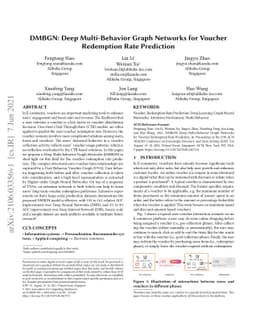 DMBGN: Deep Multi-Behavior Graph Networks for Voucher Redemption Rate
  Prediction