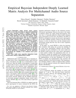 Empirical Bayesian Independent Deeply Learned Matrix Analysis For
  Multichannel Audio Source Separation
