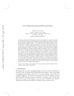 Can a single neuron learn predictive uncertainty?
