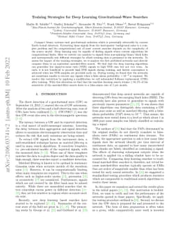 Training Strategies for Deep Learning Gravitational-Wave Searches