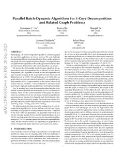 Parallel Batch-Dynamic Algorithms for $k$-Core Decomposition and Related
  Graph Problems