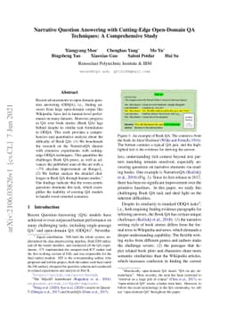 Narrative Question Answering with Cutting-Edge Open-Domain QA
  Techniques: A Comprehensive Study