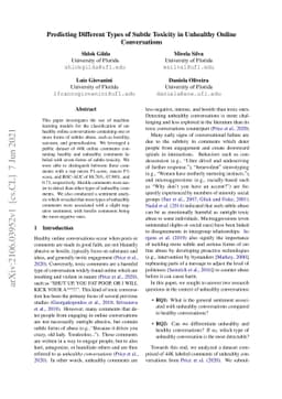 Predicting Different Types of Subtle Toxicity in Unhealthy Online
  Conversations