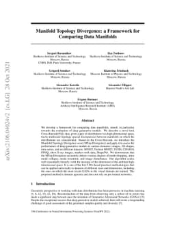 Manifold Topology Divergence: a Framework for Comparing Data Manifolds