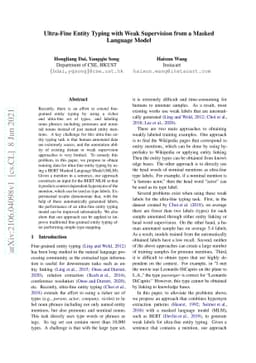Ultra-Fine Entity Typing with Weak Supervision from a Masked Language
  Model