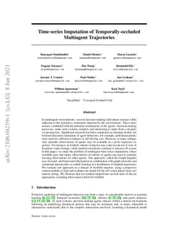 Time-series Imputation of Temporally-occluded Multiagent Trajectories