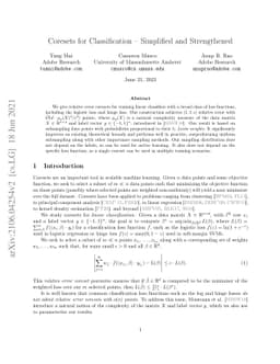 Coresets for Classification -- Simplified and Strengthened