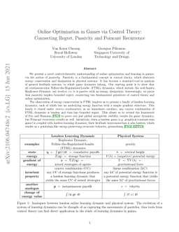 Online Optimization in Games via Control Theory: Connecting Regret,
  Passivity and Poincaré Recurrence