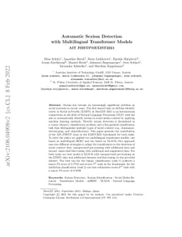 Automatic Sexism Detection with Multilingual Transformer Models