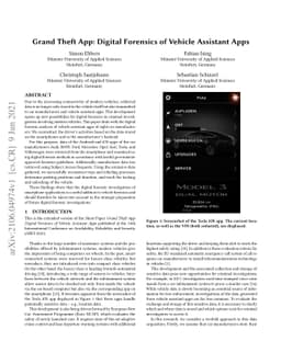 Grand Theft App: Digital Forensics of Vehicle Assistant Apps