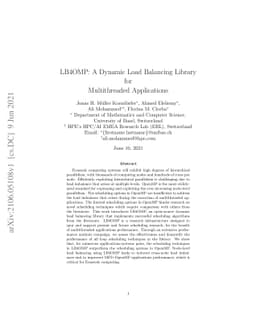 LB4OMP: A Dynamic Load Balancing Library for Multithreaded Applications