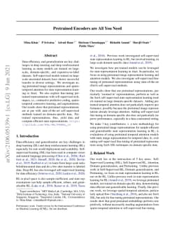 Pretrained Encoders are All You Need