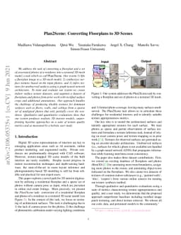 Plan2Scene: Converting Floorplans to 3D Scenes