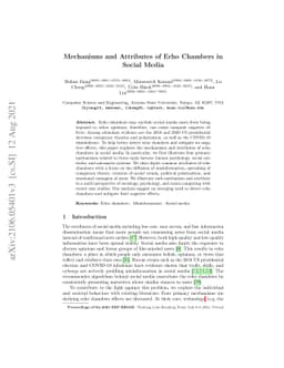 Mechanisms and Attributes of Echo Chambers in Social Media