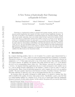 A New Notion of Individually Fair Clustering: $α$-Equitable
  $k$-Center