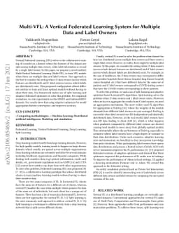 Multi-VFL: A Vertical Federated Learning System for Multiple Data and
  Label Owners