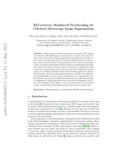 RLCorrector: Reinforced Proofreading for Cell-level Microscopy Image
  Segmentation