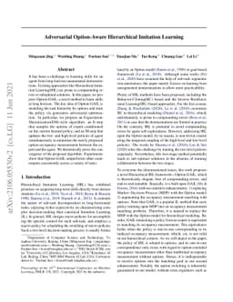 Adversarial Option-Aware Hierarchical Imitation Learning