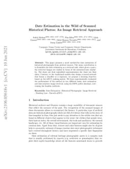Date Estimation in the Wild of Scanned Historical Photos: An Image
  Retrieval Approach
