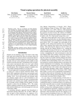 Visual scoping operations for physical assembly