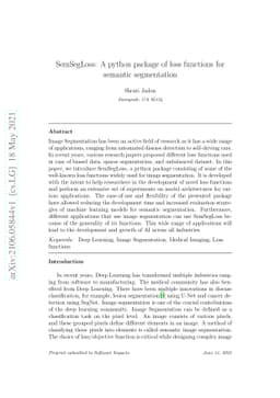 SemSegLoss: A python package of loss functions for semantic segmentation