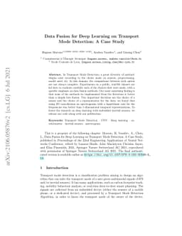 Data Fusion for Deep Learning on Transport Mode Detection: A Case Study