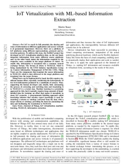 IoT Virtualization with ML-based Information Extraction