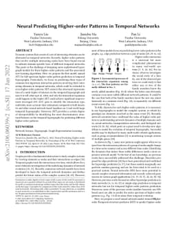 Neural Predicting Higher-order Patterns in Temporal Networks