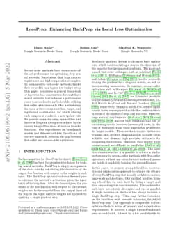 LocoProp: Enhancing BackProp via Local Loss Optimization