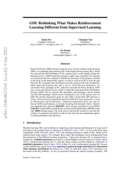 GDI: Rethinking What Makes Reinforcement Learning Different From
  Supervised Learning