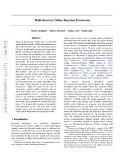 Multi-Receiver Online Bayesian Persuasion