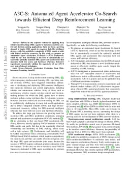 A3C-S: Automated Agent Accelerator Co-Search towards Efficient Deep Reinforcement Learning