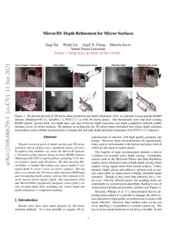 Mirror3D: Depth Refinement for Mirror Surfaces