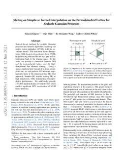 SKIing on Simplices: Kernel Interpolation on the Permutohedral Lattice
  for Scalable Gaussian Processes