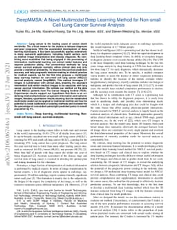 DeepMMSA: A Novel Multimodal Deep Learning Method for Non-small Cell
  Lung Cancer Survival Analysis