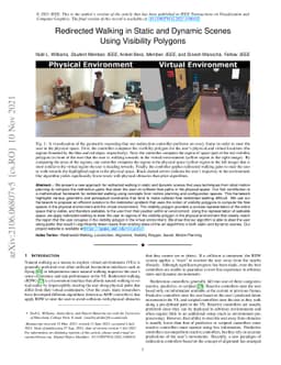 Redirected Walking in Static and Dynamic Scenes Using Visibility
  Polygons