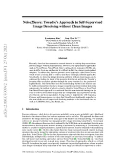 Noise2Score: Tweedie's Approach to Self-Supervised Image Denoising
  without Clean Images