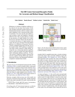 On-Off Center-Surround Receptive Fields for Accurate and Robust Image
  Classification