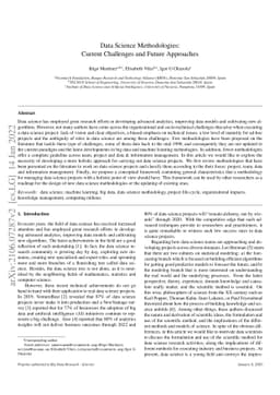 Data Science Methodologies: Current Challenges and Future Approaches